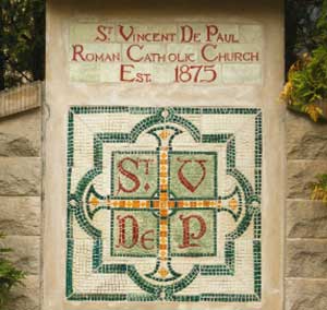 St. Vincent DePaul Roman Catholic cross